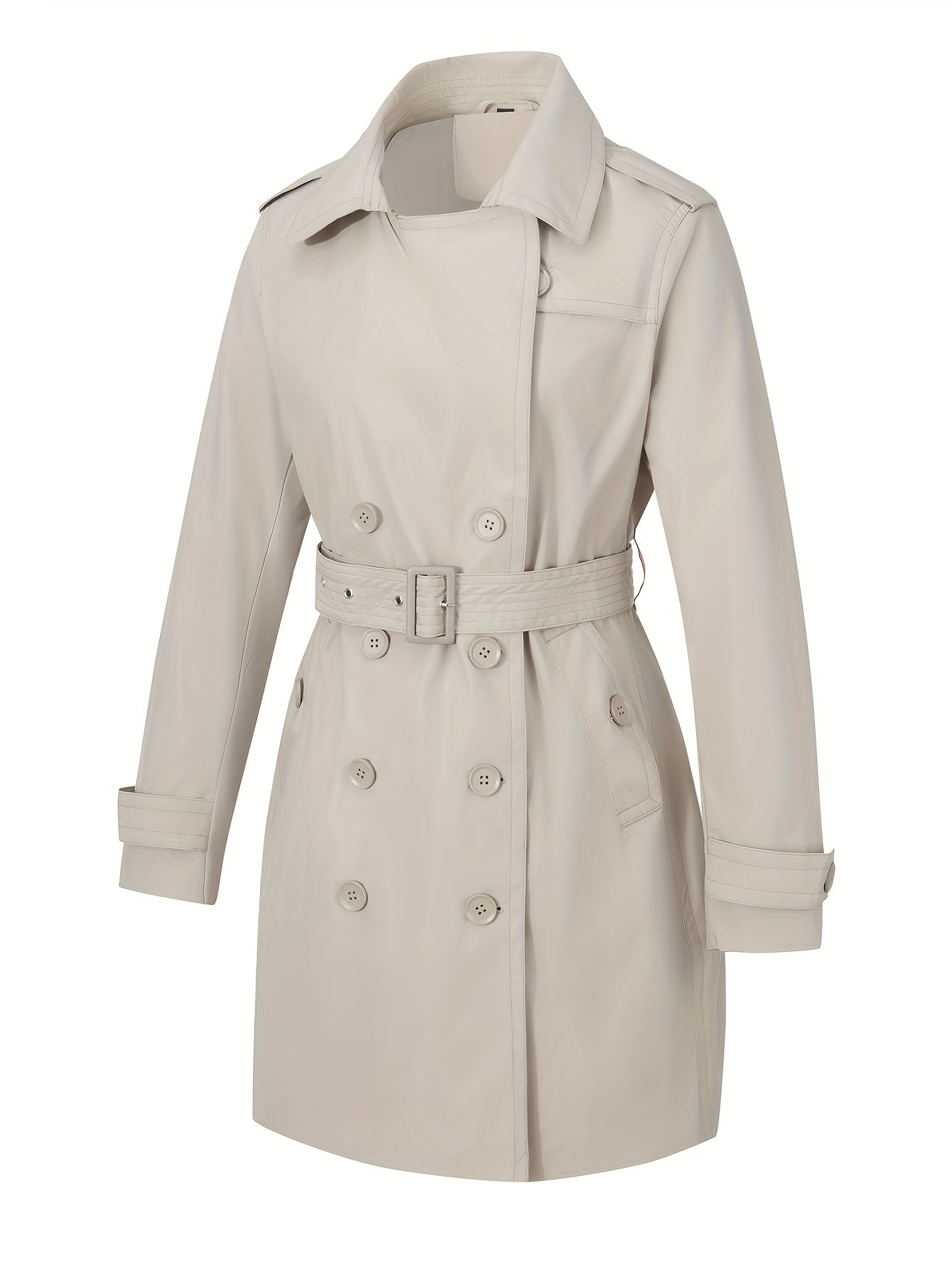 Womens Jacket Spring And Fall Fashion Long Trench Coat, Lightweight Windbreaker