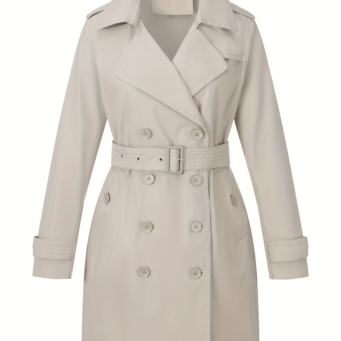 Womens Jacket Spring And Fall Fashion Long Trench Coat, Lightweight Windbreaker