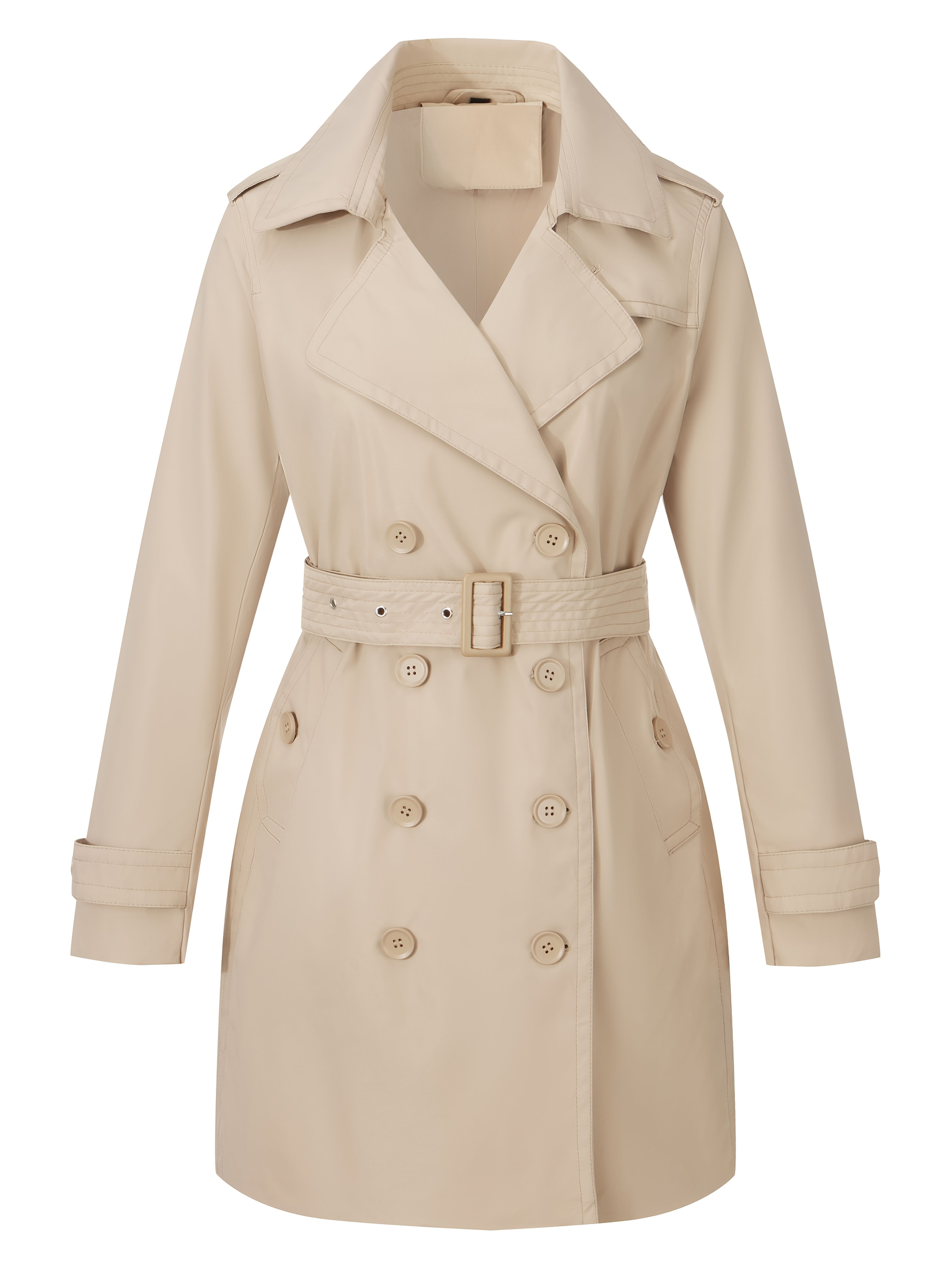 Womens Jacket Spring And Fall Fashion Long Trench Coat, Lightweight Windbreaker