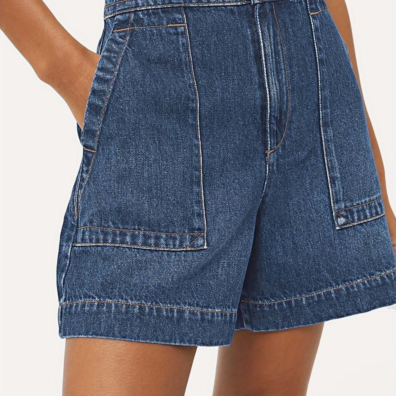 Women'S Casual Jean Shorts High Waisted Denim Shorts Wide Leg Summer Shorts With Pockets