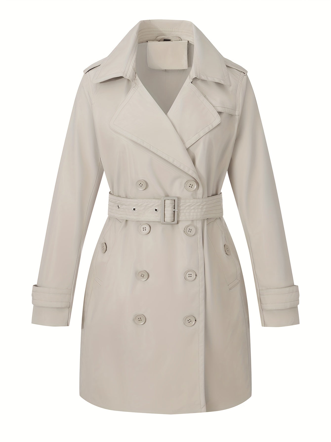 Womens Jacket Spring And Fall Fashion Long Trench Coat, Lightweight Windbreaker