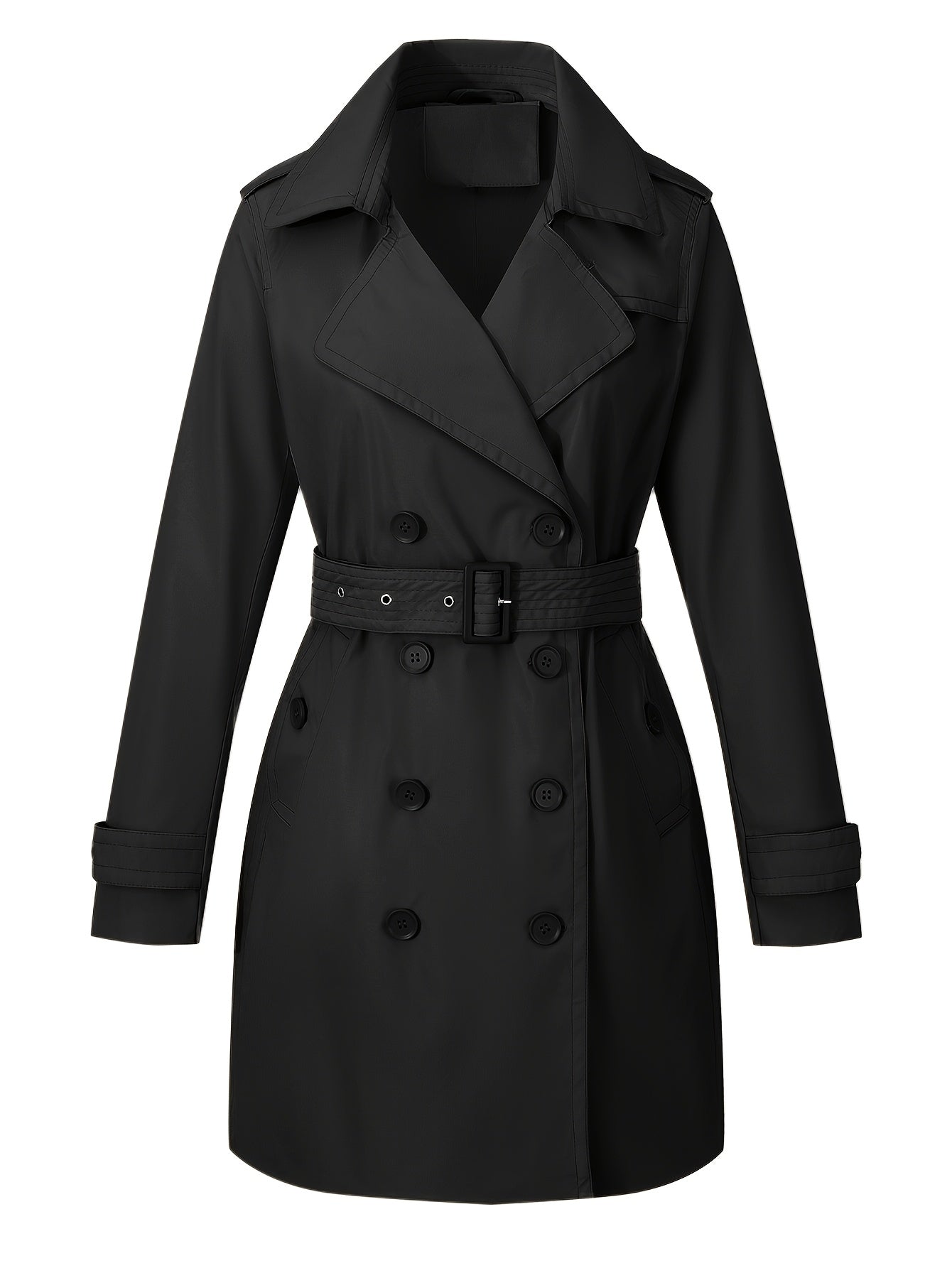 Womens Jacket Spring And Fall Fashion Long Trench Coat, Lightweight Windbreaker